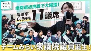 【衆院選2026振り返り】11議席獲得！当選者ってどんな人？【チームみらい】
