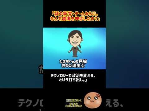 チームみらい急伸の理由は“消費税”じゃない。社会保険だった？
